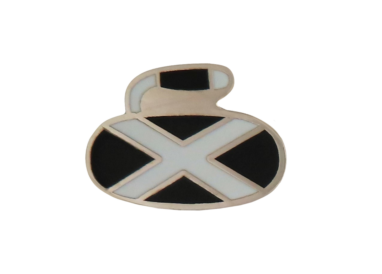 Scotland Curling Stone Pin Badge